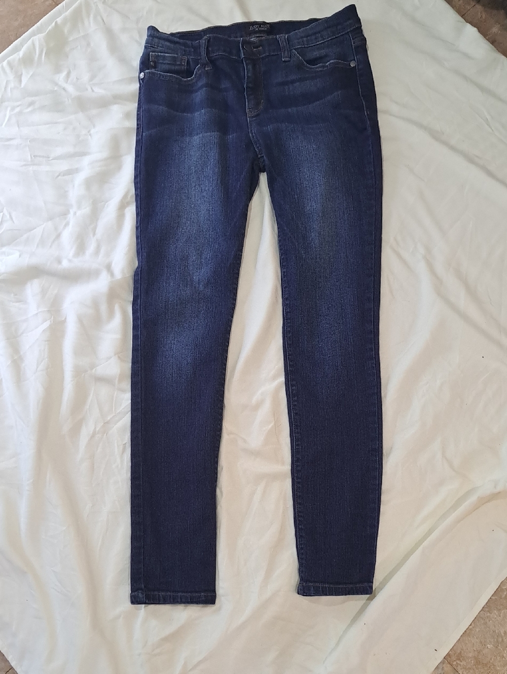 Judy Blue Dark Indigo Skinny Jeans - Picture 2 of 6